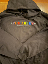 Load image into Gallery viewer, ABBEY RAINBOW PRIDE HOODIE (BLACK)
