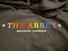 Load image into Gallery viewer, ABBEY RAINBOW PRIDE HOODIE (BLACK)
