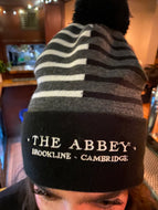 Abbey Striped Tossle Cap (BLACK/GREY)